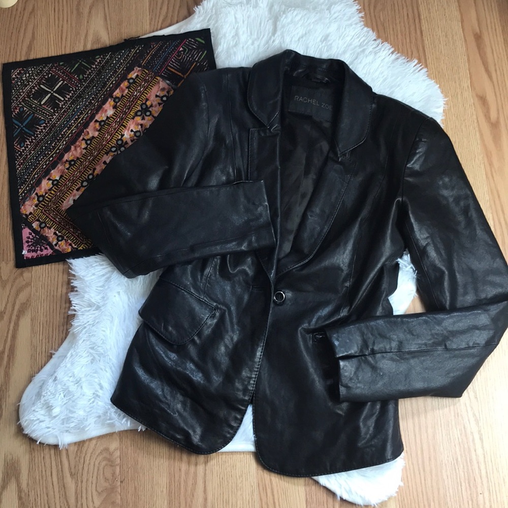 RACHEL ZOE SEXY 100% LEATHER JACKET SMALL